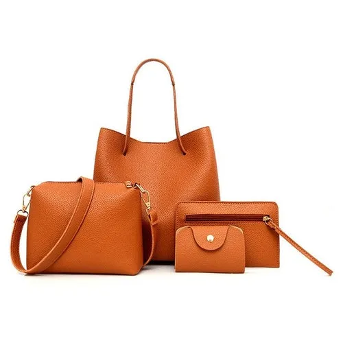 4Pcs bags for Women unique Pattern Leather