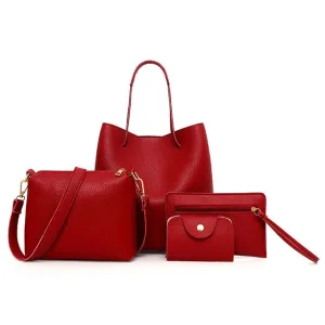 4Pcs bags for Women unique Pattern Leather
