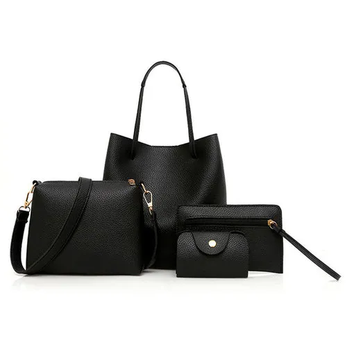 4Pcs bags for Women unique Pattern Leather