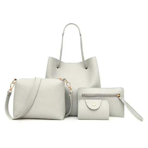 4Pcs bags for Women unique Pattern Leather