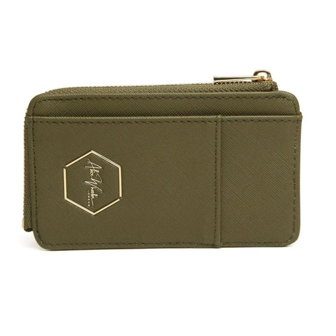 Alice Wheeler Honeycomb Bath Purse - Olive