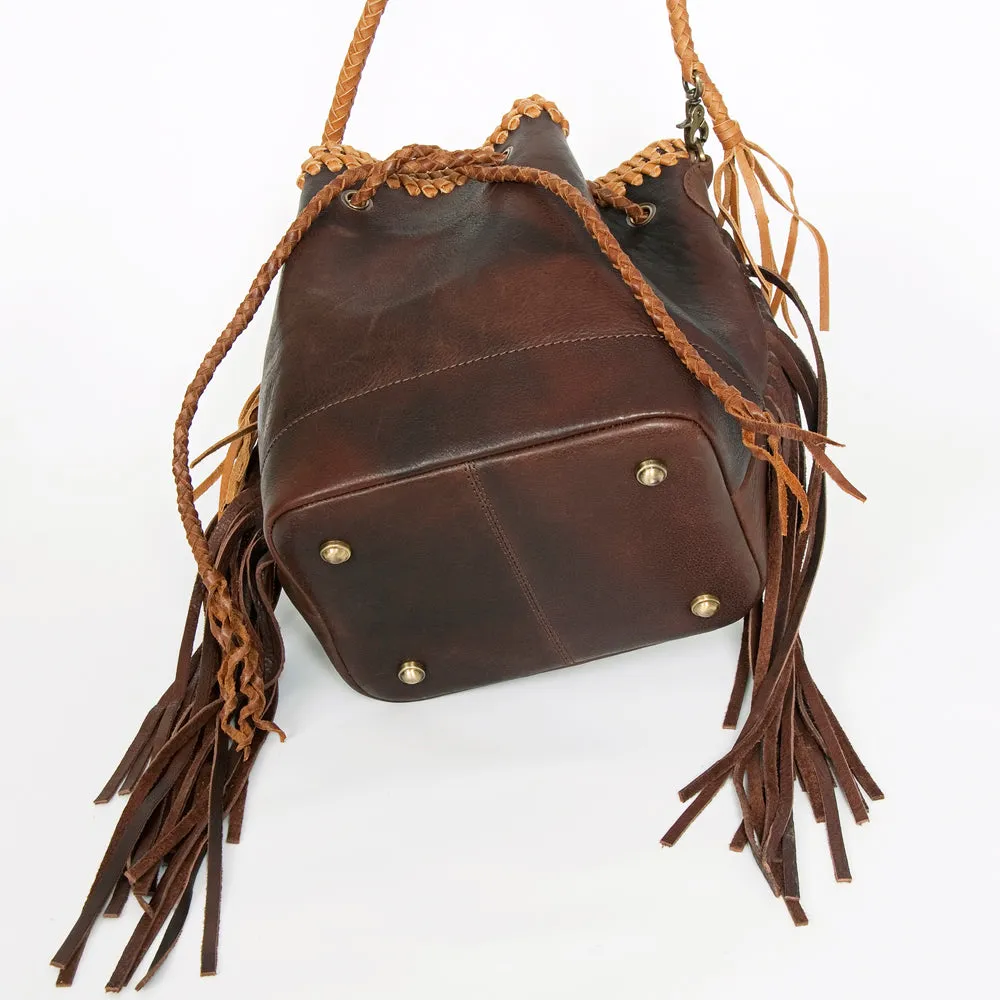 American Darling ADBGD140 Bucket Genuine Leather Women Bag Western Handbag Purse