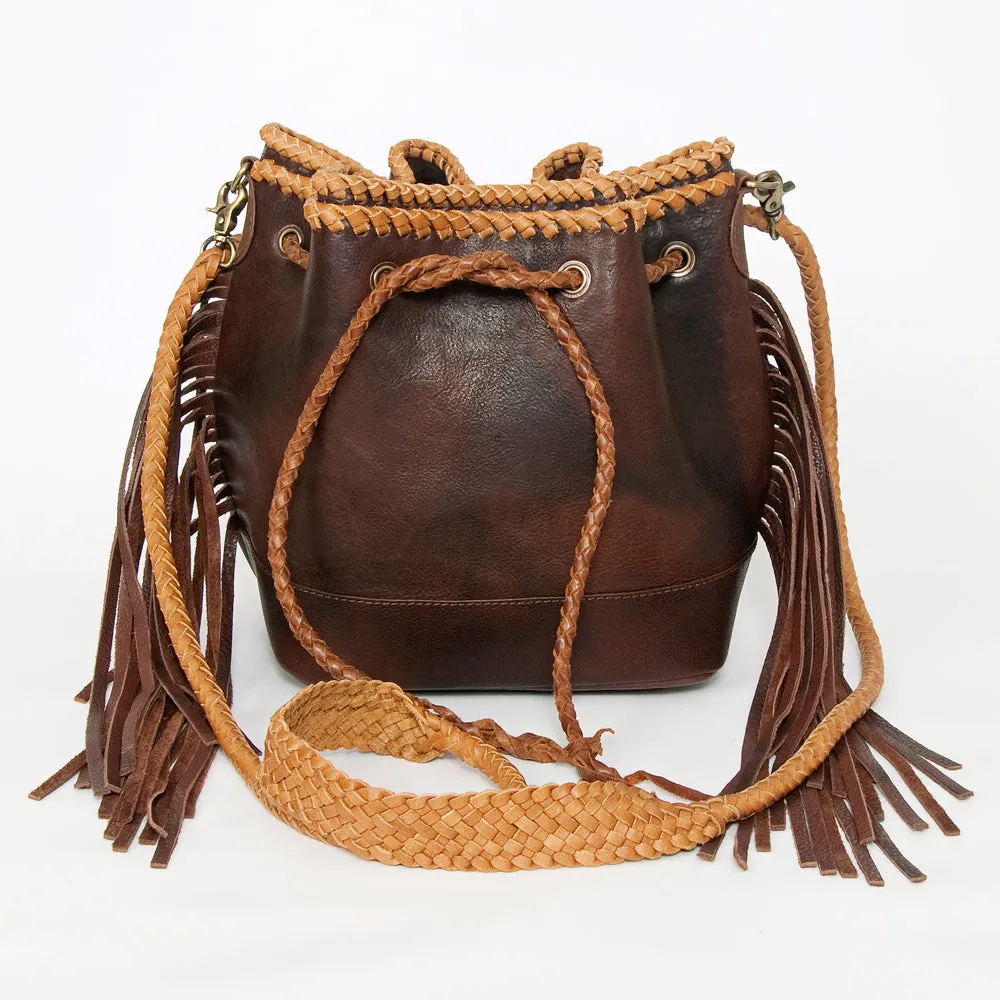 American Darling ADBGD140 Bucket Genuine Leather Women Bag Western Handbag Purse