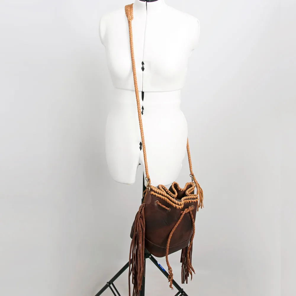 American Darling ADBGD140 Bucket Genuine Leather Women Bag Western Handbag Purse