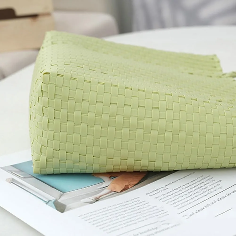 Caistre Womens PVC Jelly Bag 2025 Summer Beach Woven Top Handle Bag Fashion Travel Tote Handbag Plastic Purse