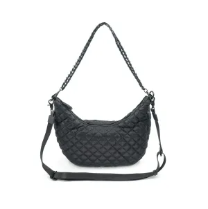 Carla Quilted Nylon Hobo Bag