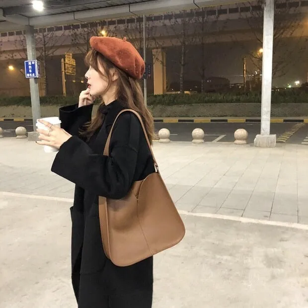 Casual women shoulder bags PU Leather Composite Bags female handbag and purses brown big Totes 2Pcs bolsos Ladies Crossbody Bags