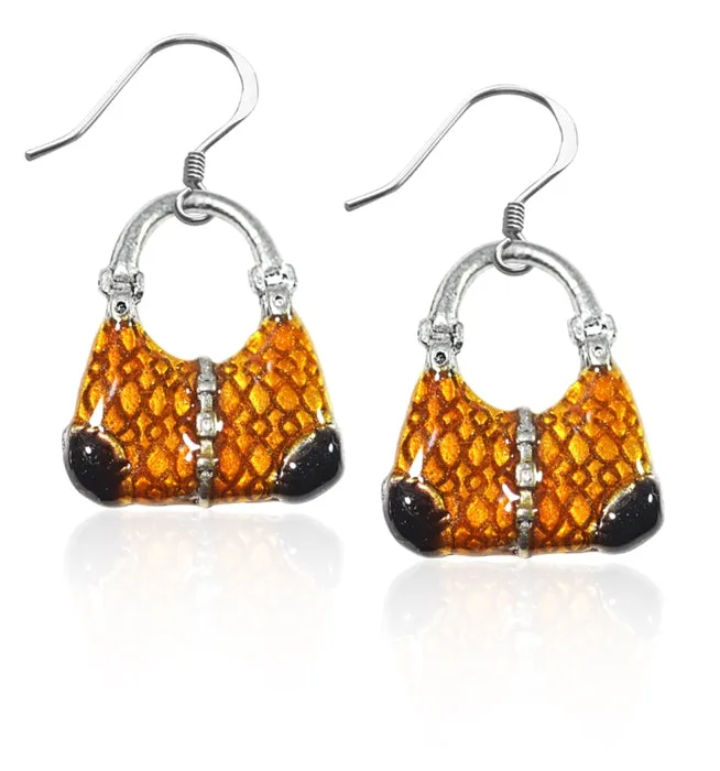 Designer Satchel Charm Earrings