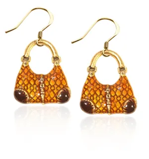 Designer Satchel Charm Earrings