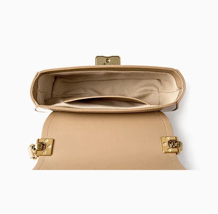 Fashion-forward Single-strap Saddle Purse