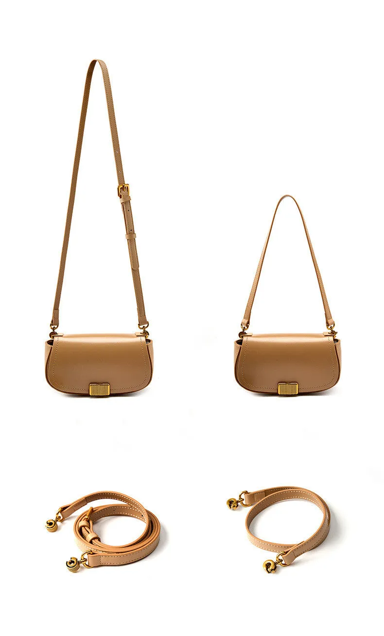 Fashion-forward Single-strap Saddle Purse