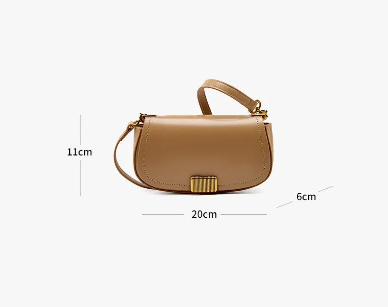 Fashion-forward Single-strap Saddle Purse
