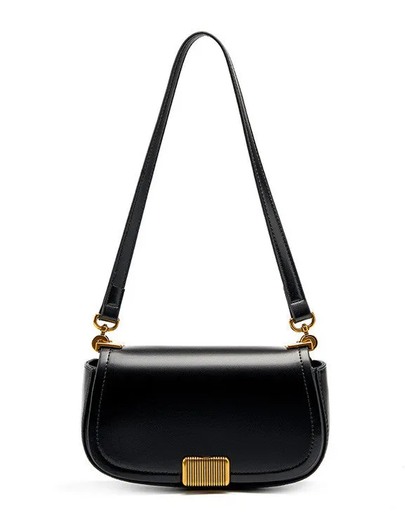 Fashion-forward Single-strap Saddle Purse