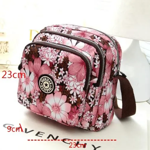 Fashion Women Messenger Bags New Vinatge Flower Printing Women Bag Mummy Casual Shoulder Bags Female small Wallet
