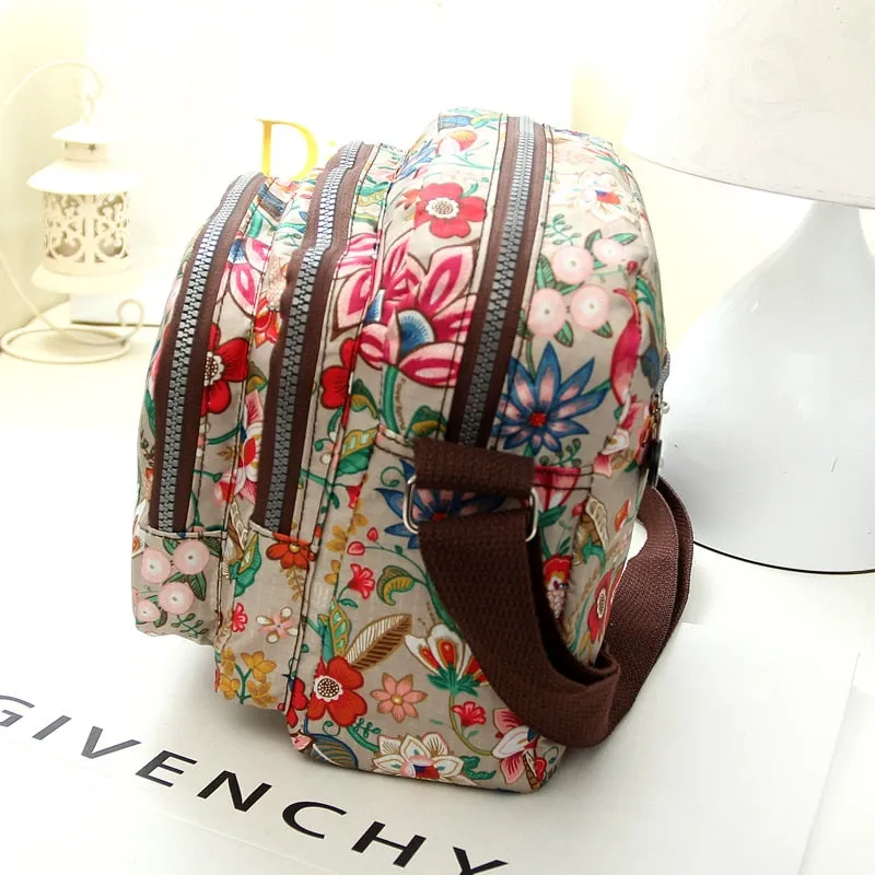Fashion Women Messenger Bags New Vinatge Flower Printing Women Bag Mummy Casual Shoulder Bags Female small Wallet