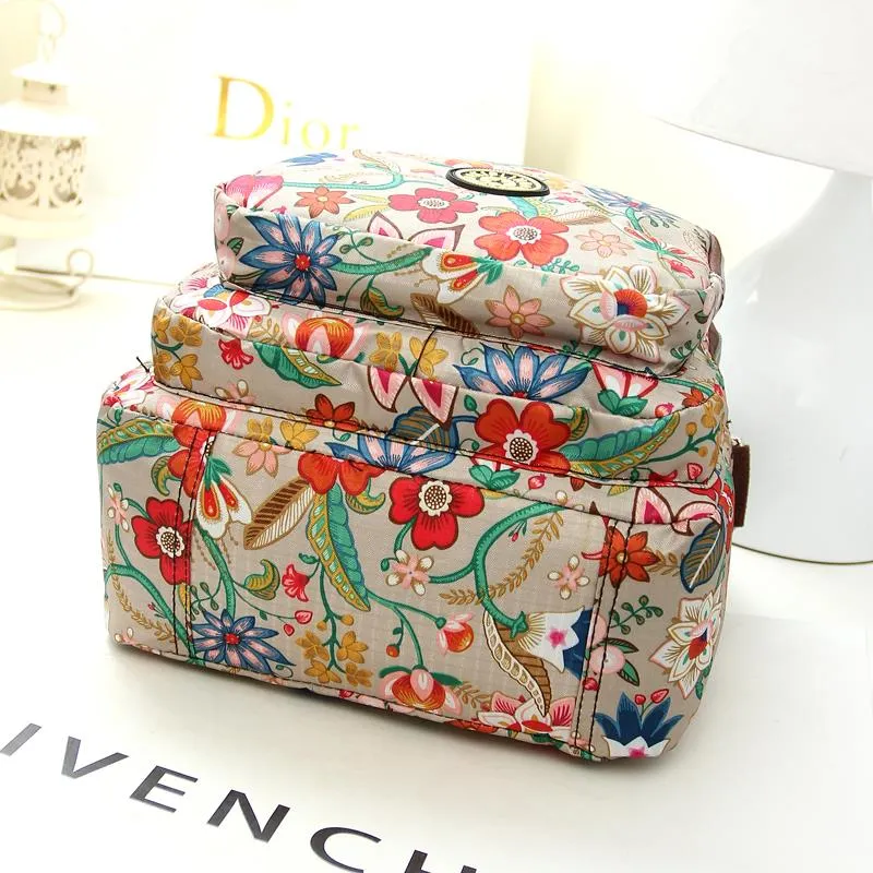 Fashion Women Messenger Bags New Vinatge Flower Printing Women Bag Mummy Casual Shoulder Bags Female small Wallet