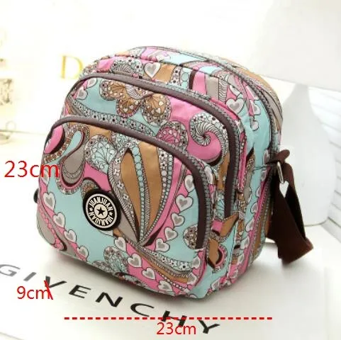Fashion Women Messenger Bags New Vinatge Flower Printing Women Bag Mummy Casual Shoulder Bags Female small Wallet