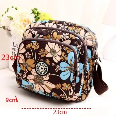 Fashion Women Messenger Bags New Vinatge Flower Printing Women Bag Mummy Casual Shoulder Bags Female small Wallet