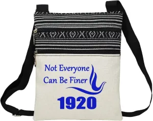 Finer 1920 Messenger Bag Small Ethnic Pattern Printed Adjustable Strap Crossbody Zipper Bag Not Everyone Can Be Finer Phone Bag Wallet ZPB Cute Shoulder Handbag for Women