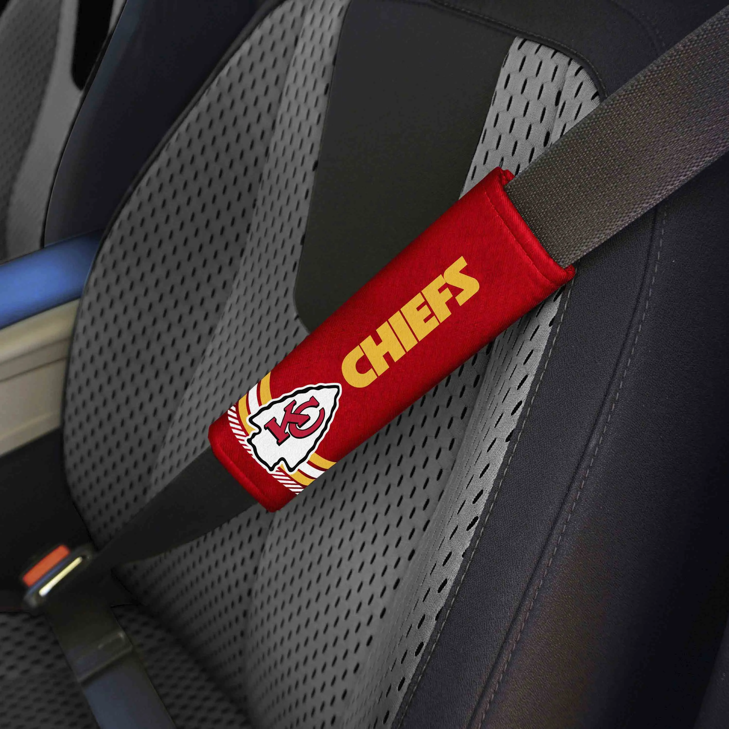 Kansas City Chiefs Team Color Rally Seatbelt Pad - 2 Pieces