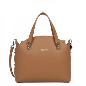 LANCASTER CITY FLORE HANDLE BAG - CAMEL/CHAMPAGNE