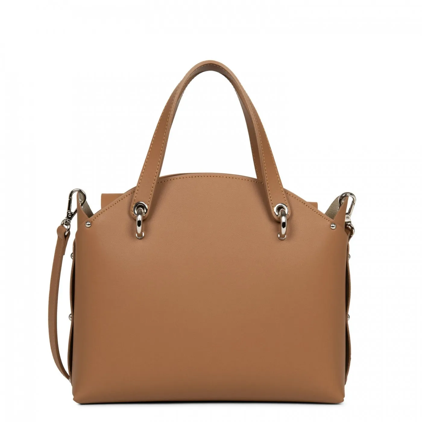 LANCASTER CITY FLORE HANDLE BAG - CAMEL/CHAMPAGNE