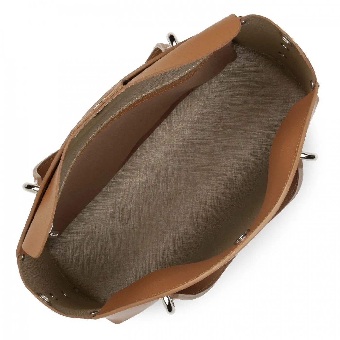 LANCASTER CITY FLORE HANDLE BAG - CAMEL/CHAMPAGNE