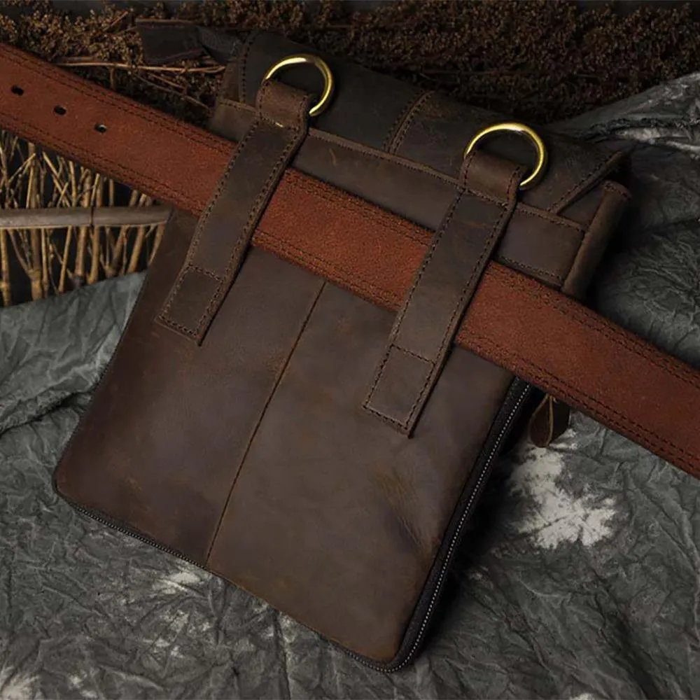Leather Waist Fanny Pack