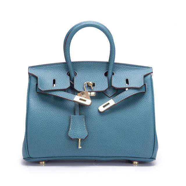 Luxury Famous Brands 2019 Women Genuine Leather Lock Handbags Female Messenger Bags Designer Casual Ladies Tote Crossbody Bags