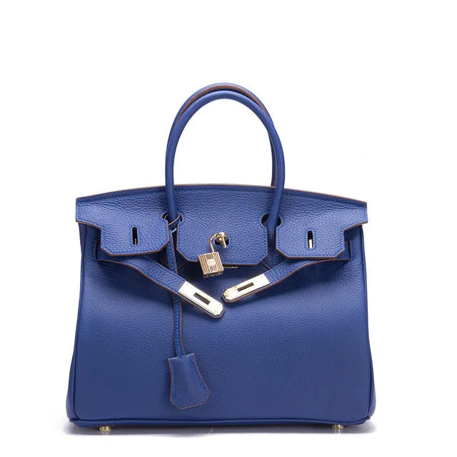 Luxury Famous Brands 2019 Women Genuine Leather Lock Handbags Female Messenger Bags Designer Casual Ladies Tote Crossbody Bags
