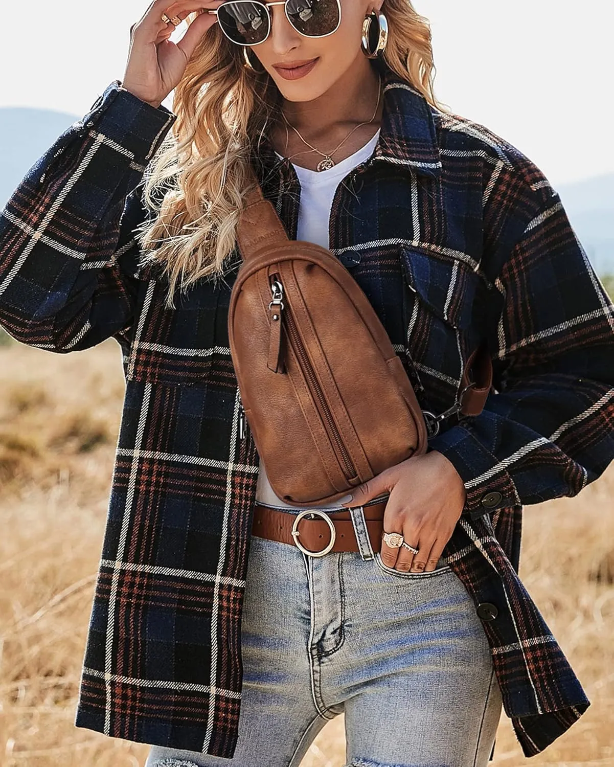 MASINTOR Small Sling Bag for Women Fashion Fanny Pack Crossbody Bags for Women Sling Backpack for Travel