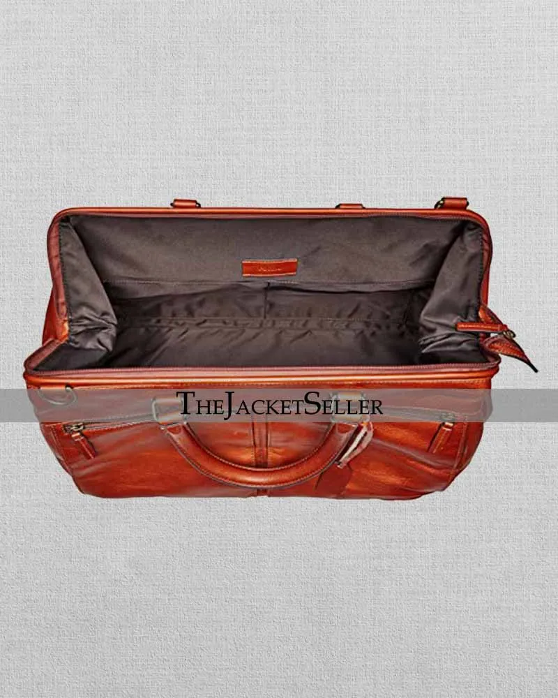 Men's Defender or Dillon Leather Travel Overnight Duffle Bag