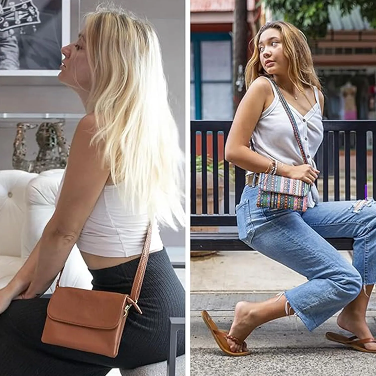 MINICAT Roomy Pockets Small Crossbody Bags Cell Phone Sling Bag Wallet Purses for Women