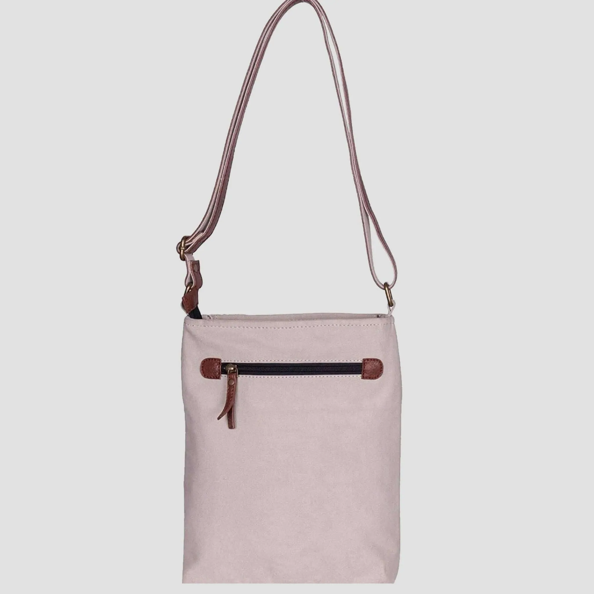 Mona B - Medium Canvas Messenger Crossbody Bag with Stylish Design for Women (June)