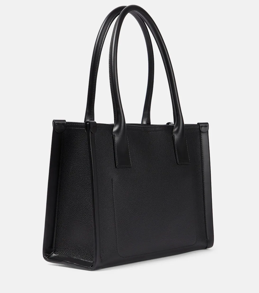 Next to me is a large Christian Louboutin leather tote bag, black.