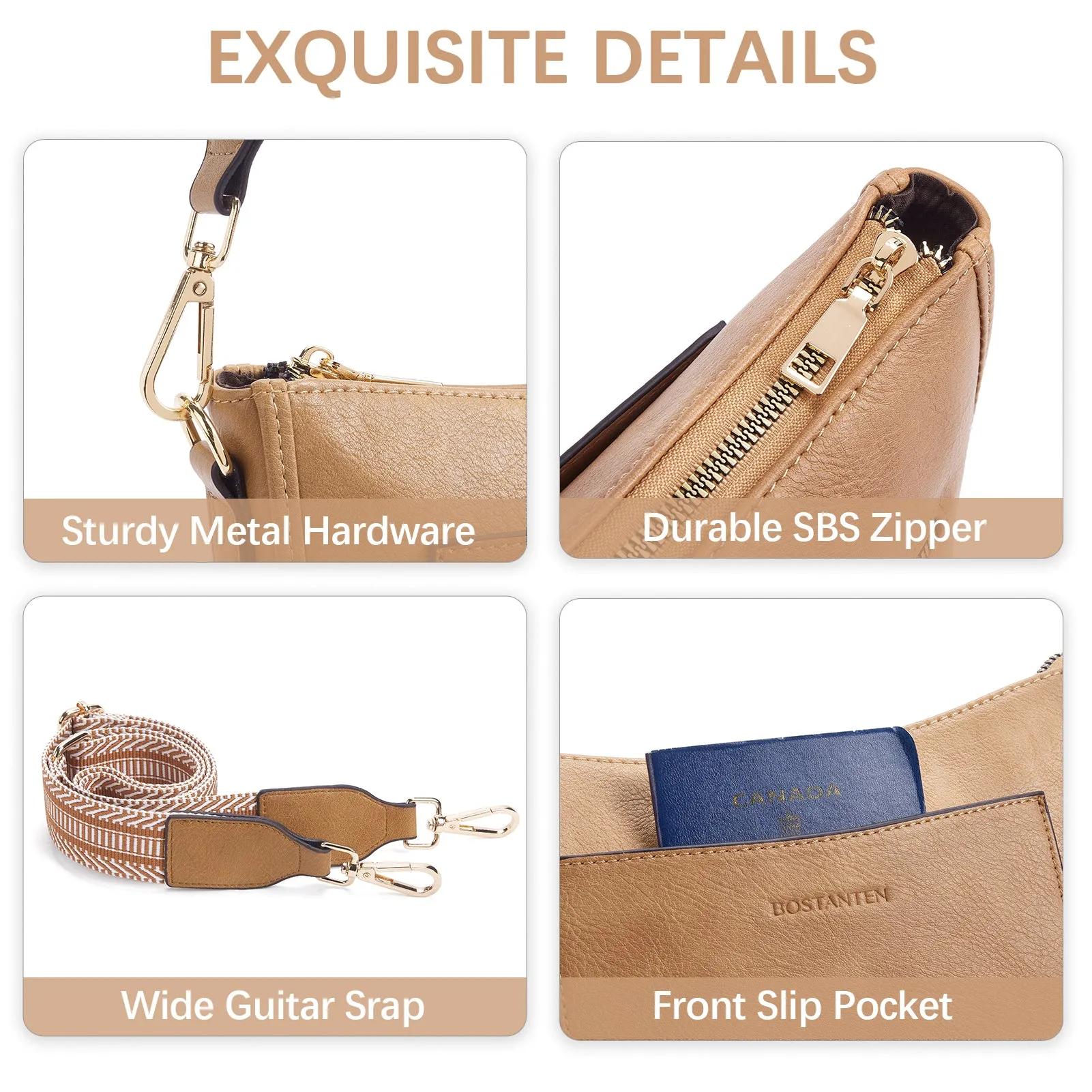 Nola Reversible Boho Straps Vegan Leather Hobo Handbags