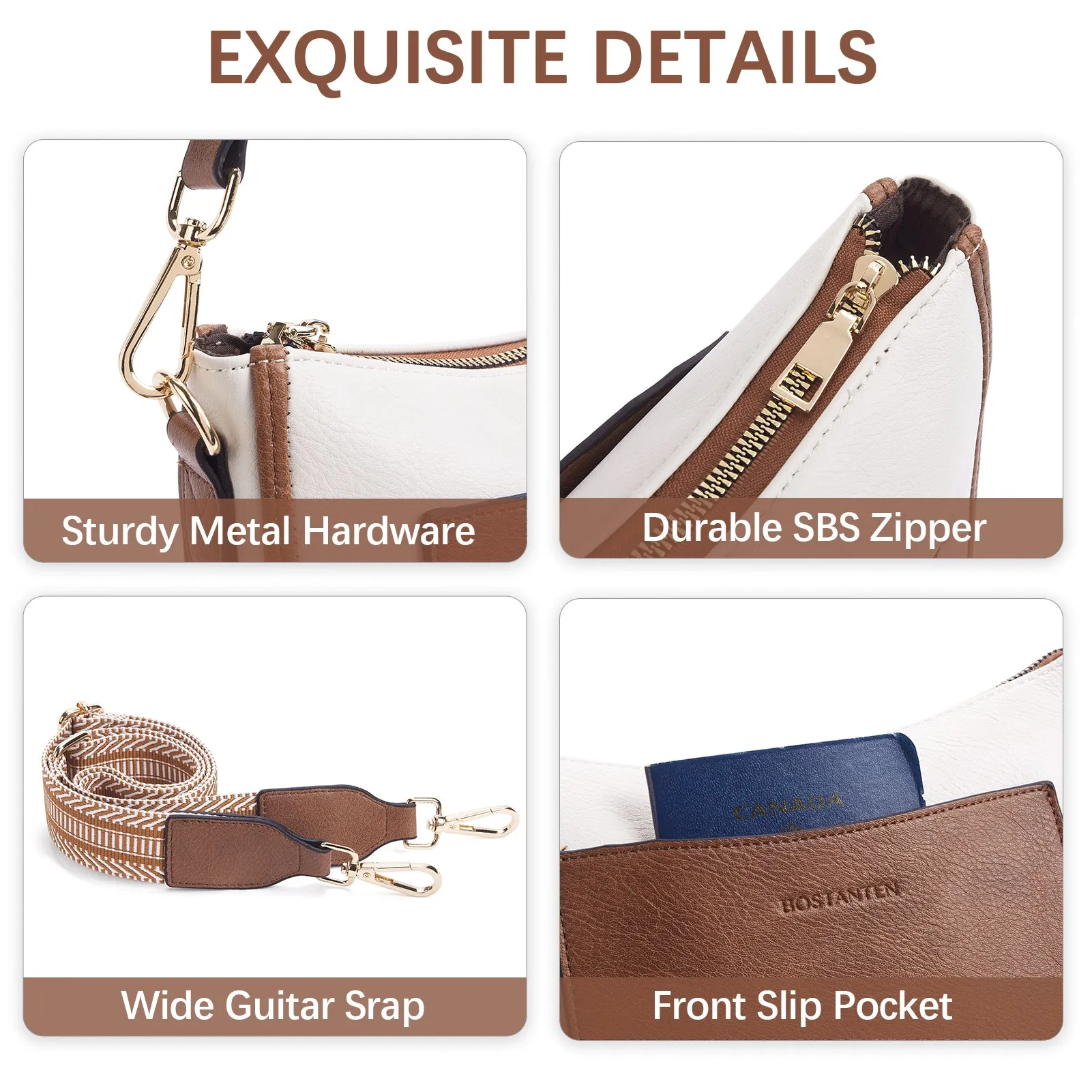Nola Reversible Boho Straps Vegan Leather Hobo Handbags