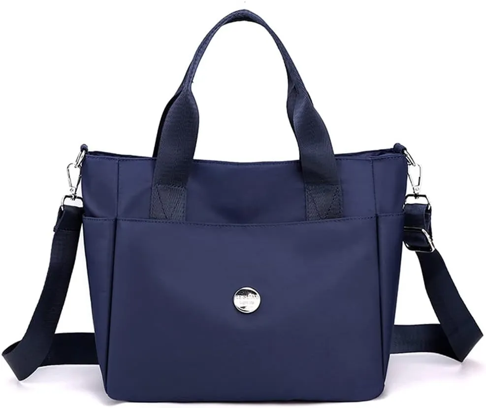 Nylon Tote Bag for Women Waterproof Cross Body Handbags Purses with Zipper Pocket Shoulder Bag Ladies Casual Satchel