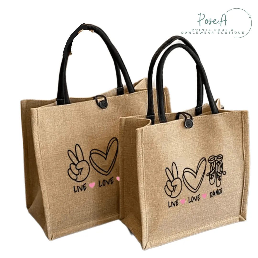 Pose.A - Live, Love, Dance Shopping Bags