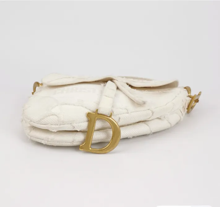 Preloved Dior Saddle Mini 23.5cm White 127842800708