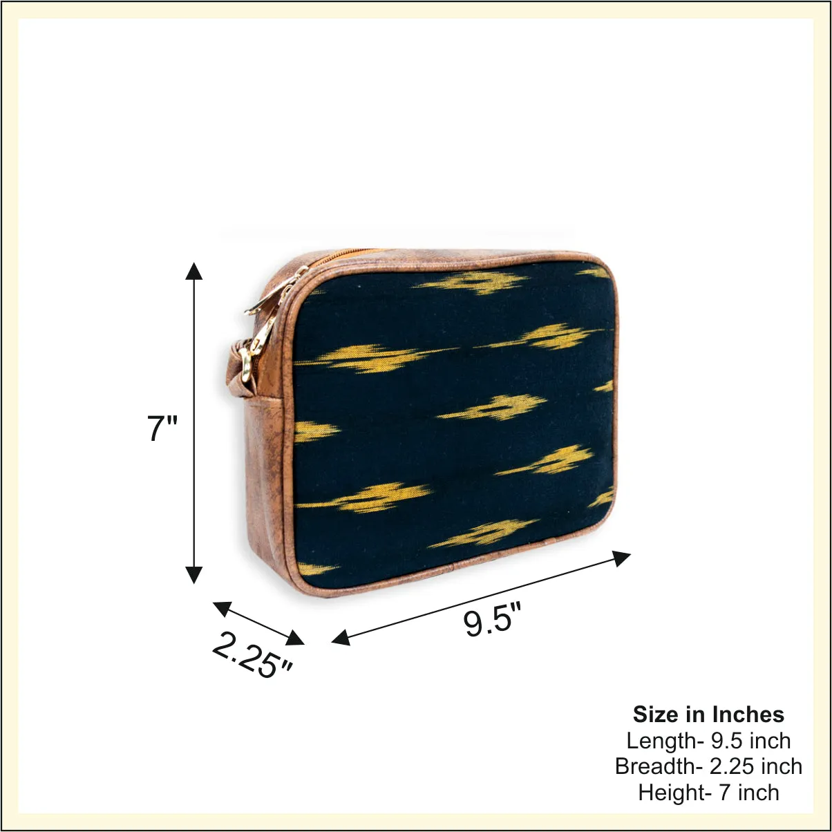Raat Ikkat Sling and Pouch Combo