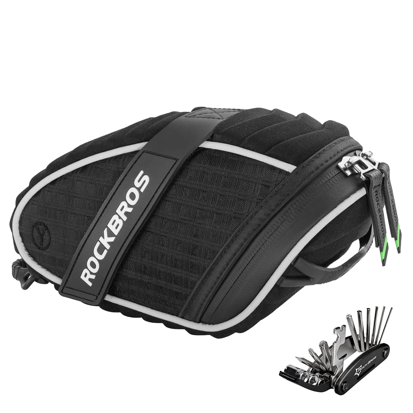 ROCKBROS Bicycle Saddle Bag Under Seat 3D Shell Cycling Seat Pack