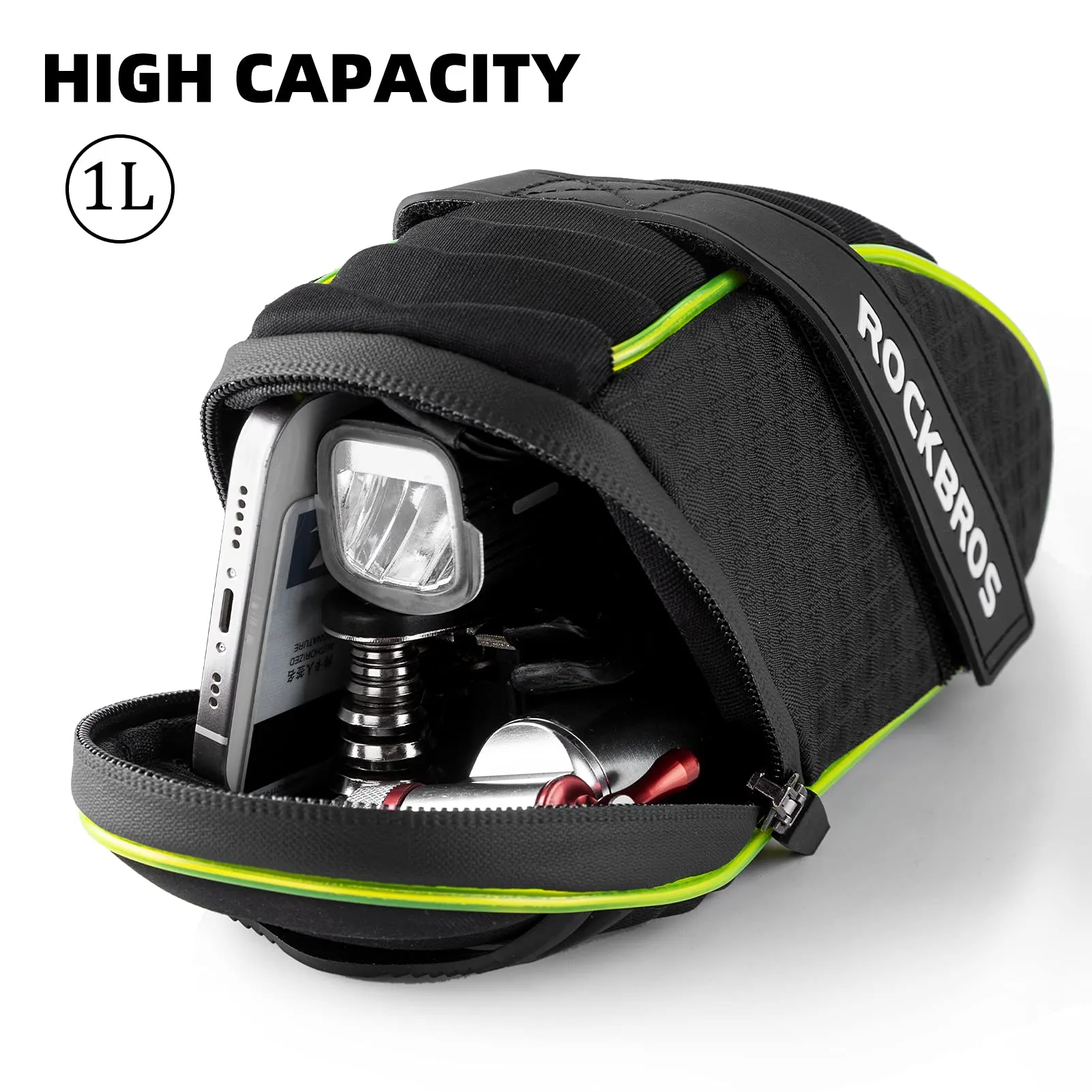 ROCKBROS Bicycle Saddle Bag Under Seat 3D Shell Cycling Seat Pack