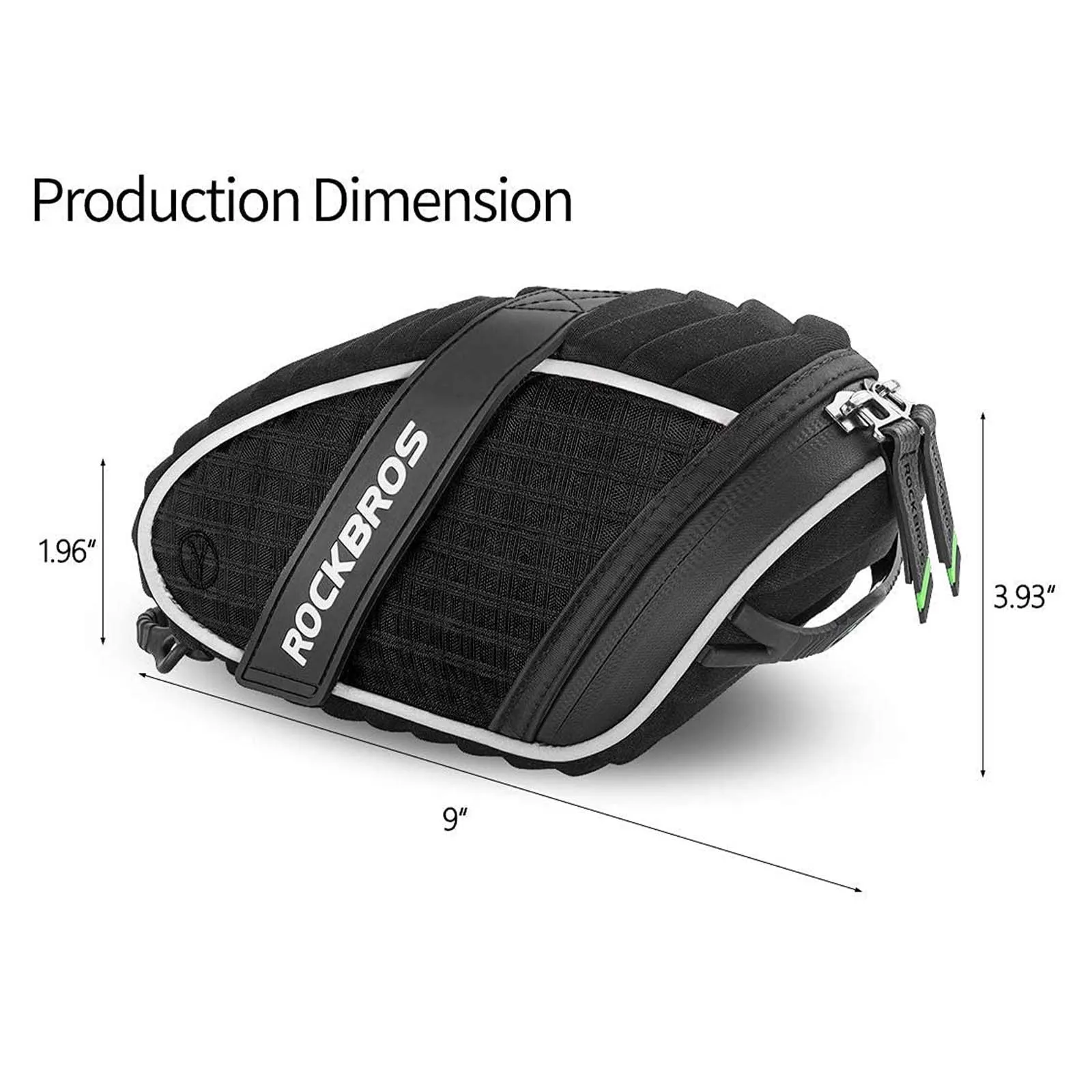 ROCKBROS Bicycle Saddle Bag Under Seat 3D Shell Cycling Seat Pack