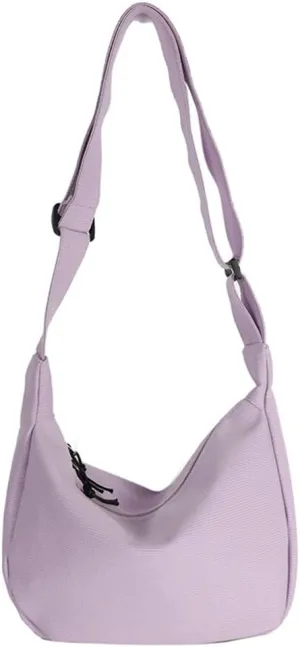 Shoulder Bag Sling Crescent Bag for Women Men Crossbody Bags Nylon Waist Fanny Pack with Adjustable Strap