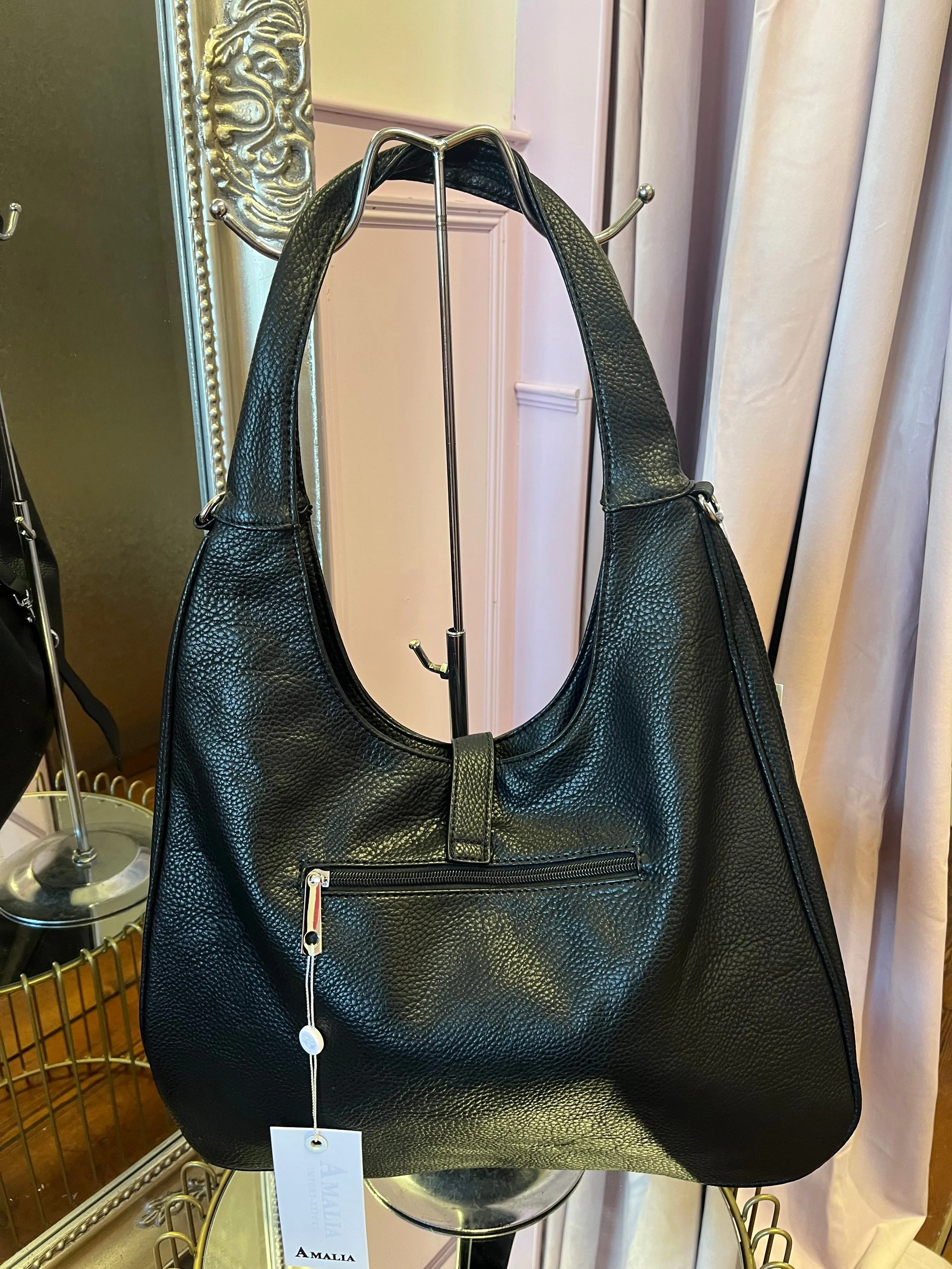 Slouchy Shoulder Bag / Black