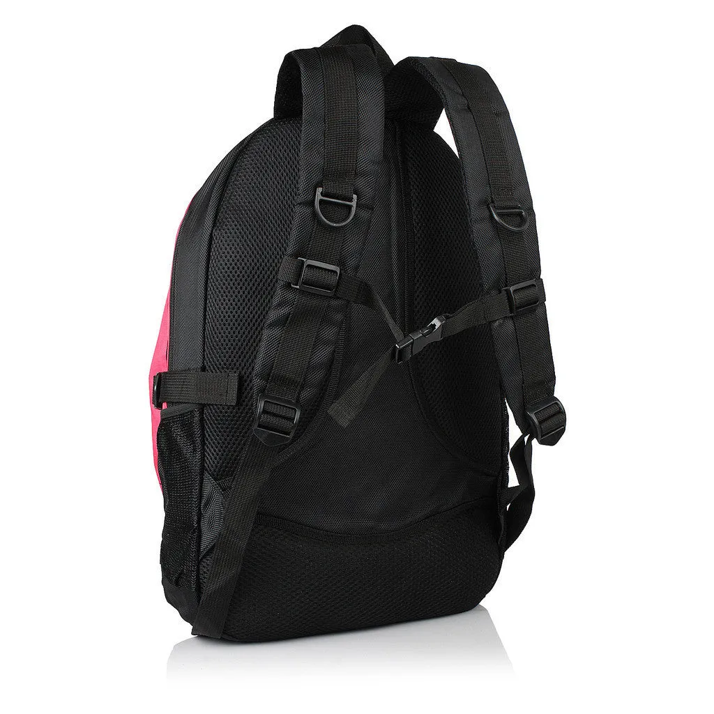 Suntop A17 22 L Backpack(Black and Pink)