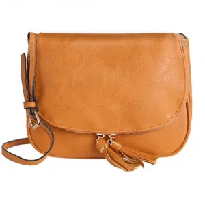 Sweet Women Girls Shoulder Bag Synthetic Leather Fringe Bag Cross Body Message Bag
