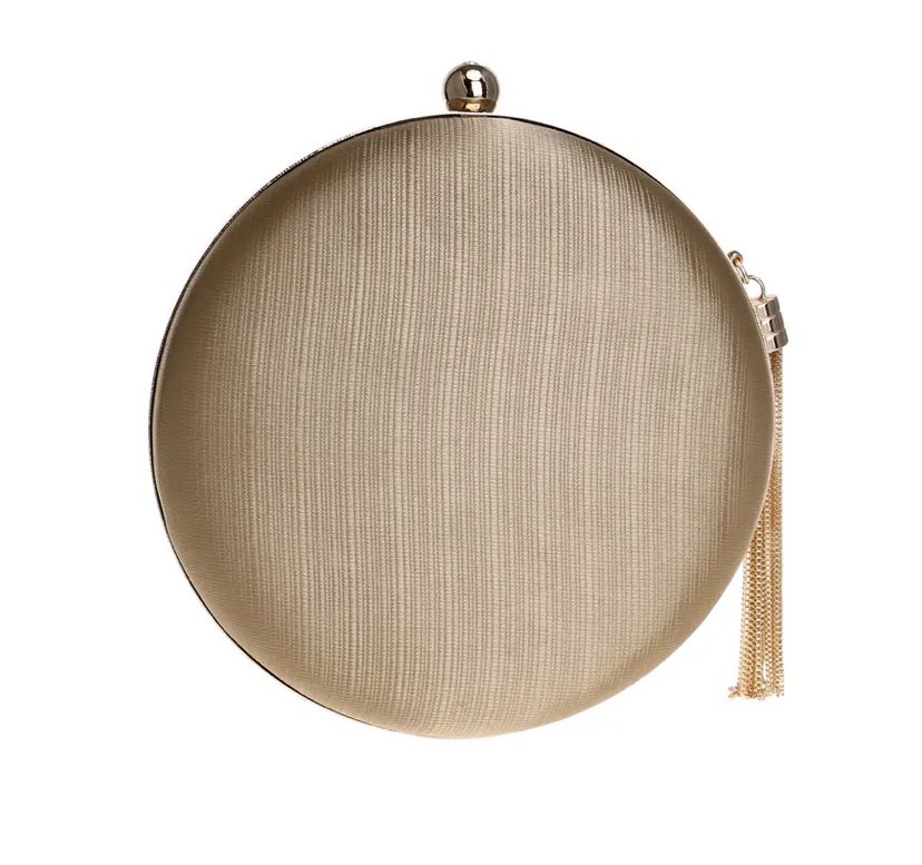 Tassel Metal Small Day Clutch