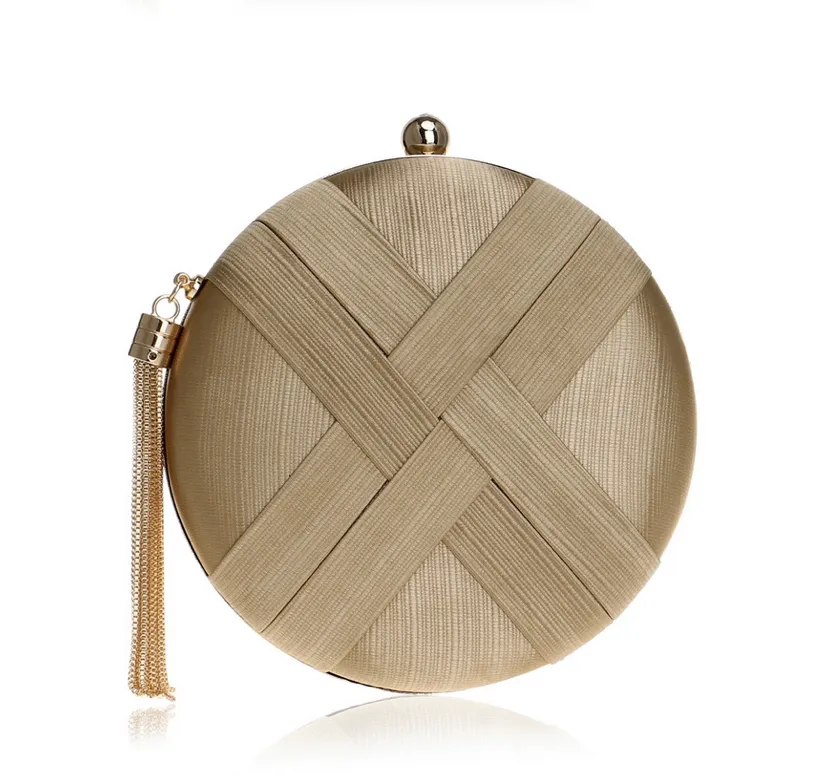 Tassel Metal Small Day Clutch